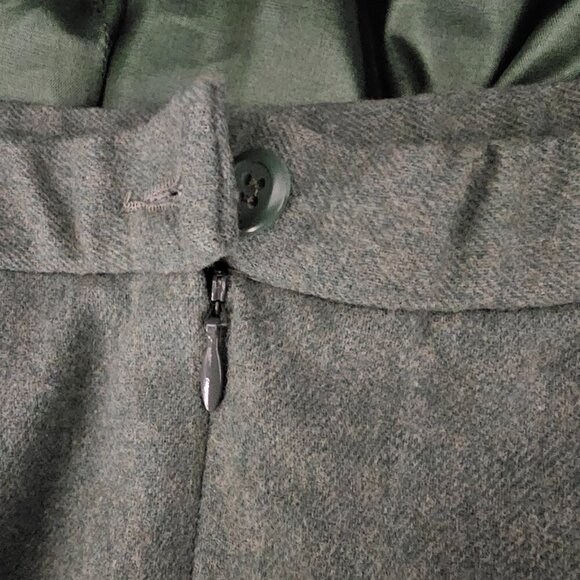 Pendleton Virgin Wool Single Breasted Lined Green Blazer Jacket Skirt Suit Set - Picture 8 of 13